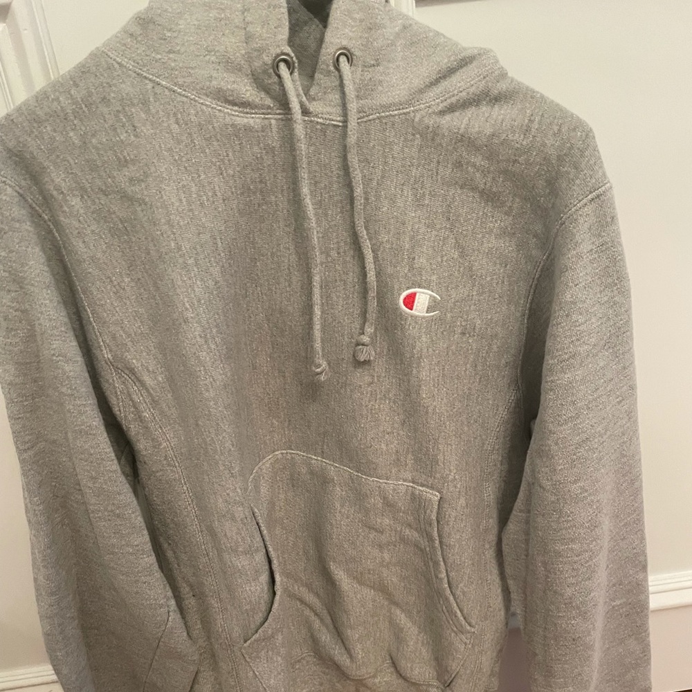 Champion Reverse Weave Heather Grey Hoodie Size XS